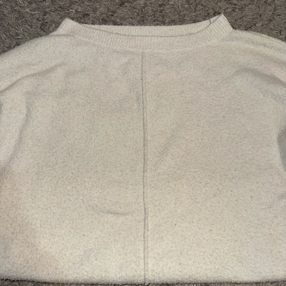 LOFT Cream Women's Crew Neck Sweater